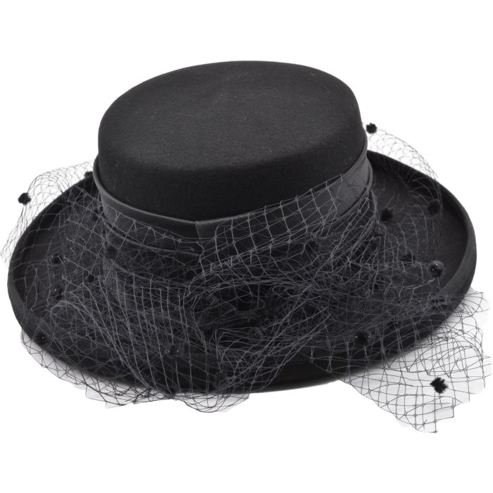 Womens Vintage Wool Felt Cloche Hat