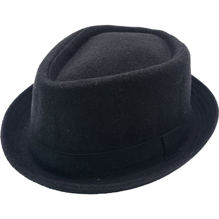 Classic Wool Blend Diamond Shape Pork Pie