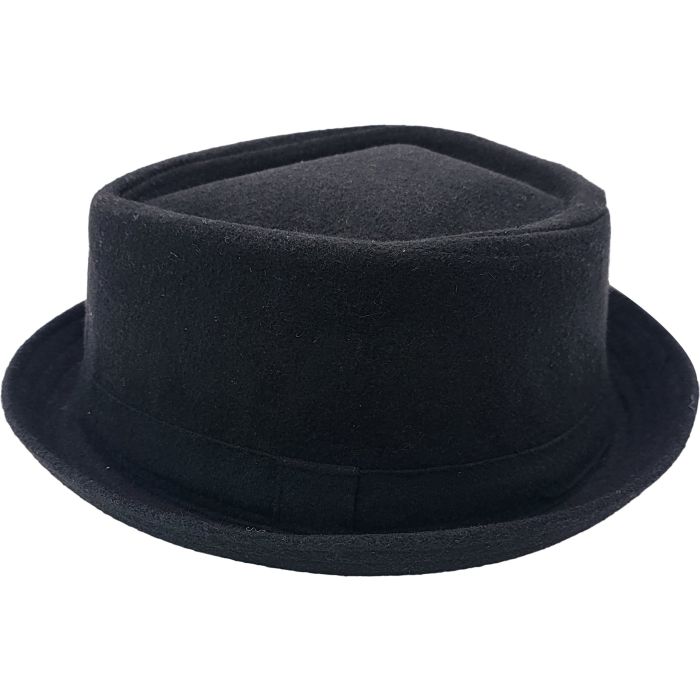 Classic Wool Blend Diamond Shape Pork Pie