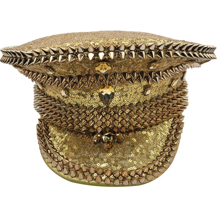 Fancy Party Sequin Military Festival Hat