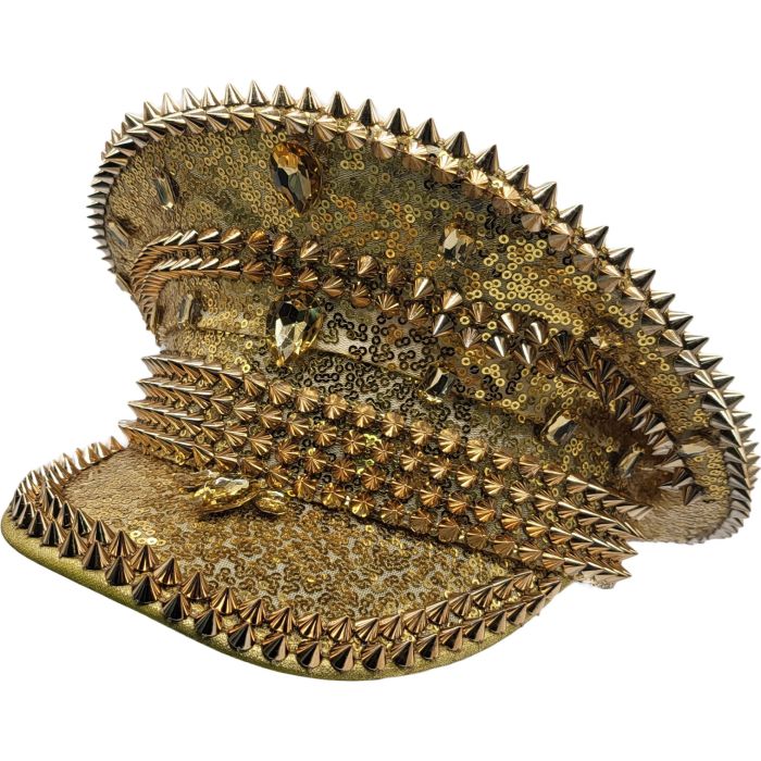 Fancy Party Sequin Military Festival Hat