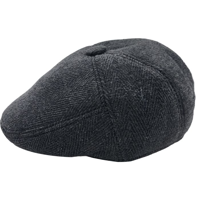 Winter Newsboy Flat Cap With Ear Flaps