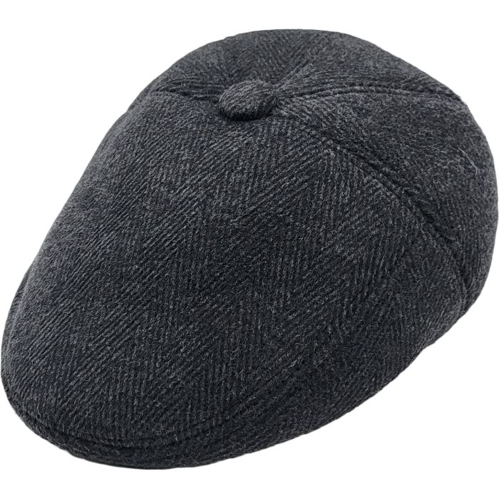 Winter Newsboy Flat Cap With Ear Flaps