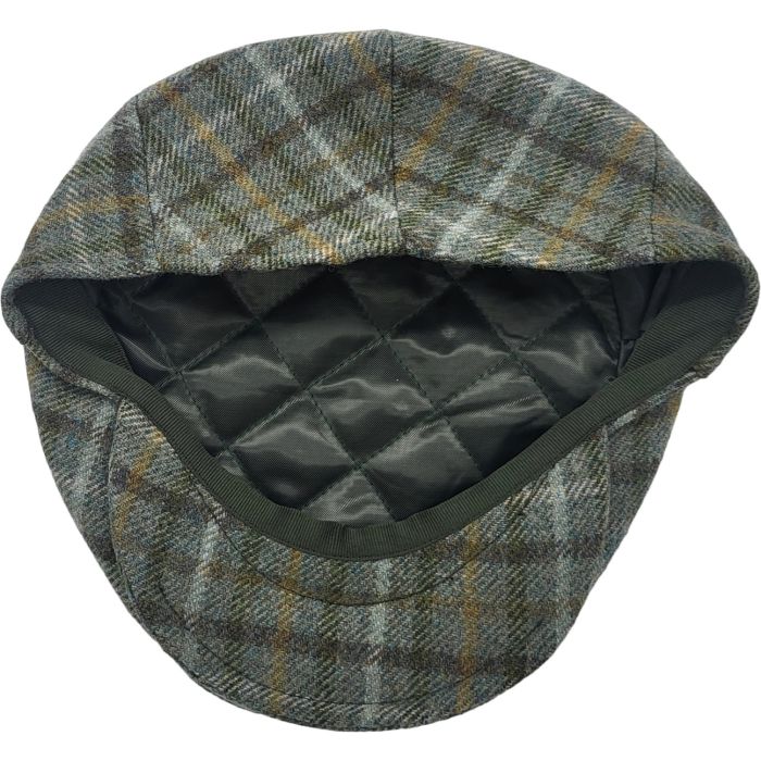 Classic Checked Wool Flat Cap