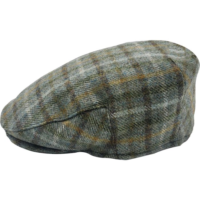 Classic Checked Wool Flat Cap