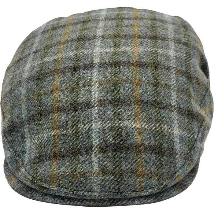 Classic Checked Wool Flat Cap