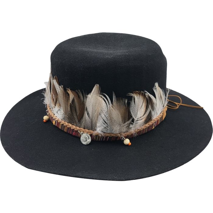 Wool Felt Boater Hat