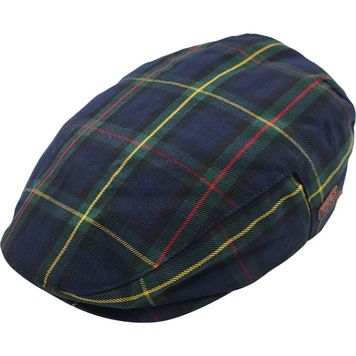 Scottish Blue Tartan Flat Cap