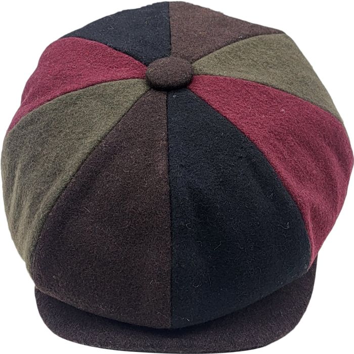 Wool Patchwork Newsboy Caps