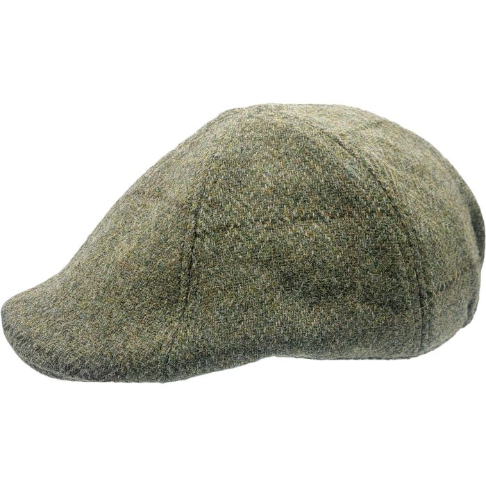 Herringbone Tweed 6 Panel Flat Cap