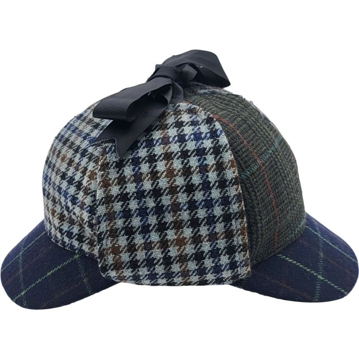 Patchwork Deerstalker Houndstooth Hat