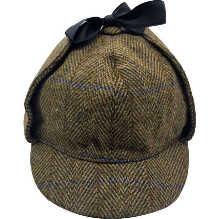 Checked Sherlock Holmes Deerstalker Hat