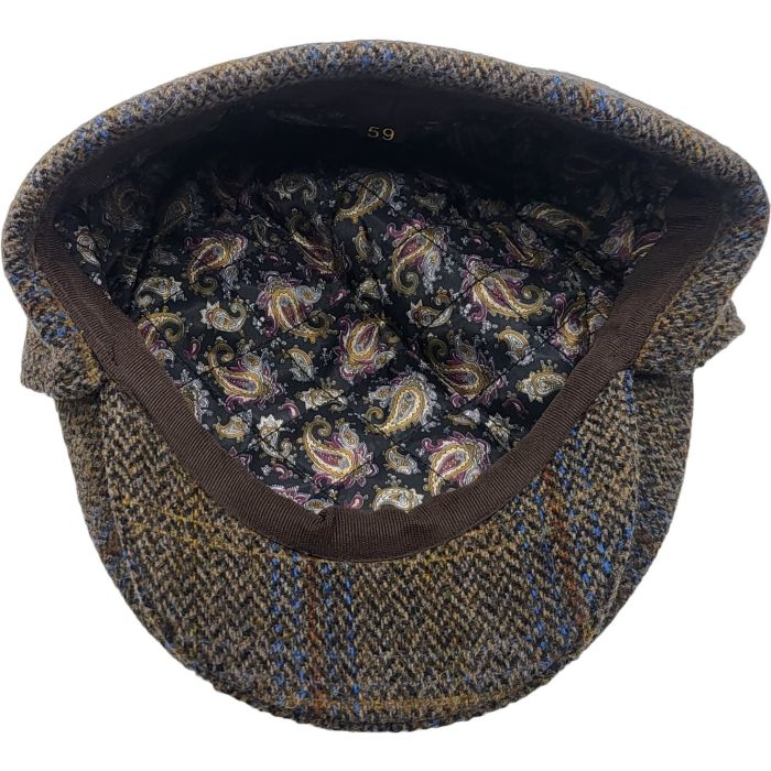 Tweed Flat Cap with Ear Flapped