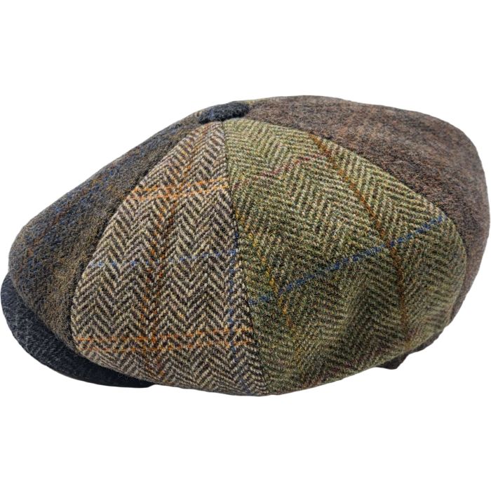Wool Patchwork Newsboy Caps
