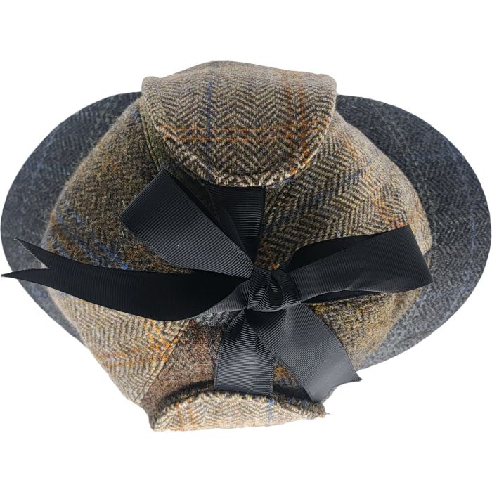 Patchwork Tweed Deerstalker Sherlock Holmes Hat