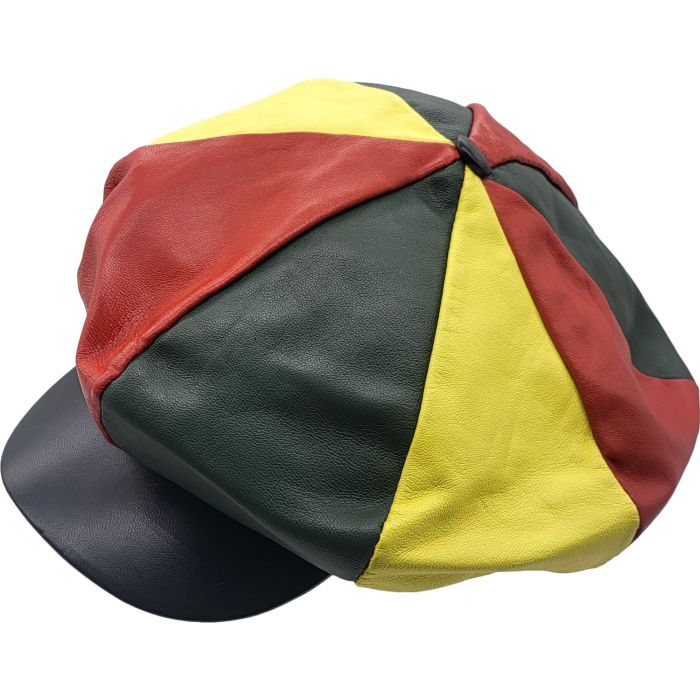 Big Apple Leather Newsboy Cap