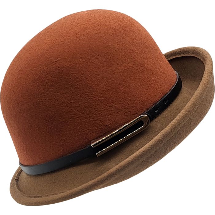 Womens Wool Felt Cloche Hat