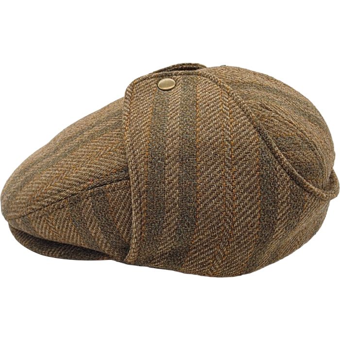 Wool Blend Convertible Flat Cap