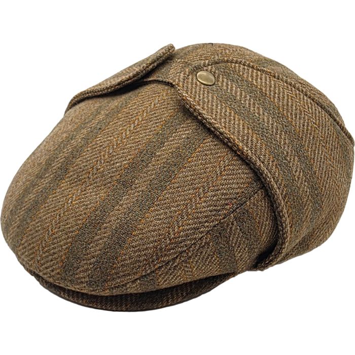 Wool Blend Convertible Flat Cap