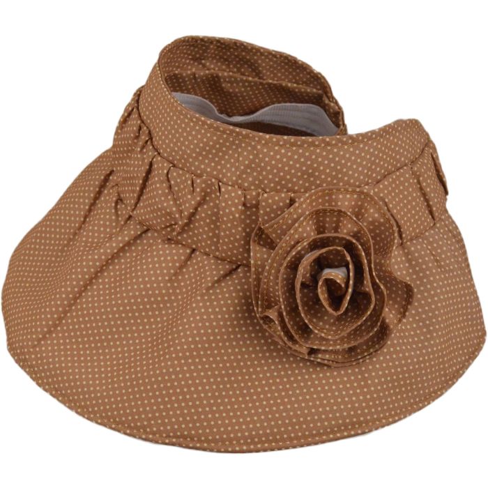 Packable Womens Dotted Summer Visor