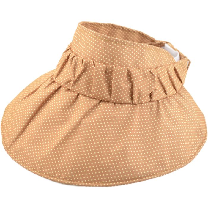Packable Womens Dotted Summer Visor