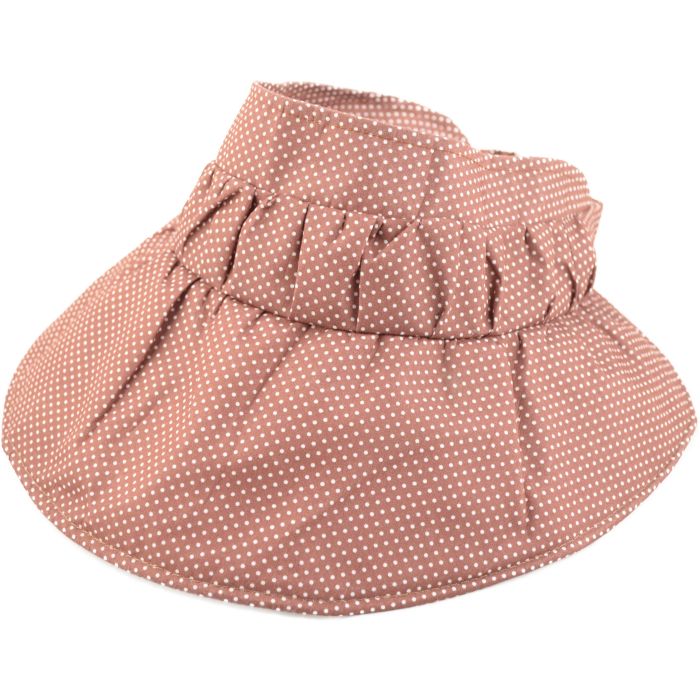 Packable Womens Dotted Summer Visor