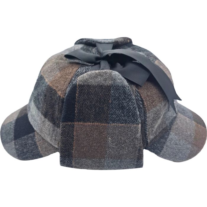 Check Pattern Sherlock Holmes Deerstalker Hat