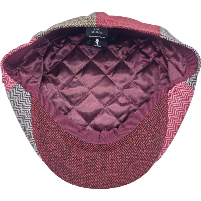 Patchwork Eight Panel Newsboy Cap