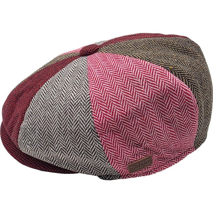 Patchwork Eight Panel Newsboy Cap