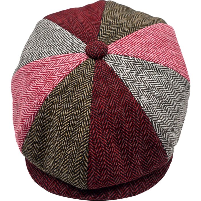 Patchwork Eight Panel Newsboy Cap
