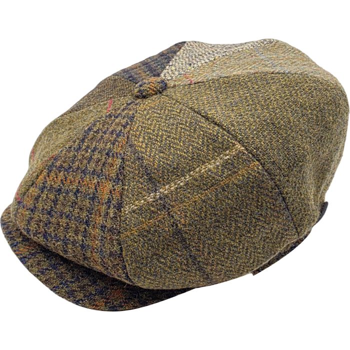 Patchwork Eight Panel Newsboy Cap
