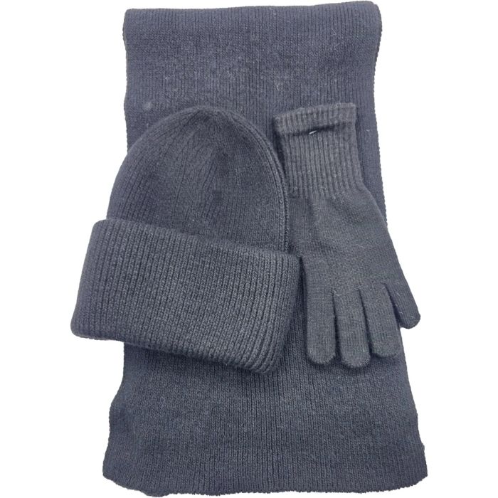 Winter Gift Set – Knitted Beanie, Scarf & Gloves (3-Piece Set)