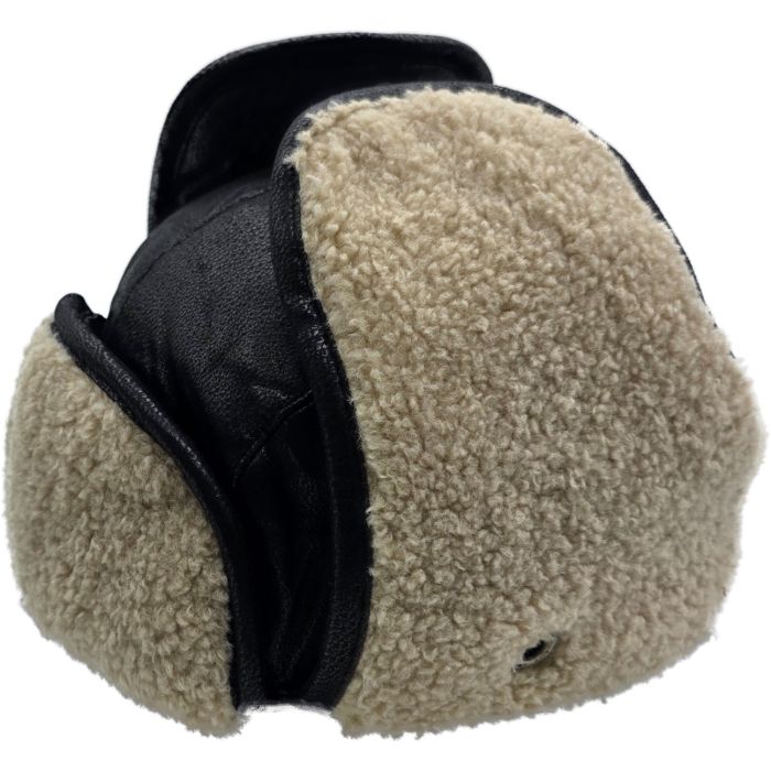 Faux Leather Trapper Hat