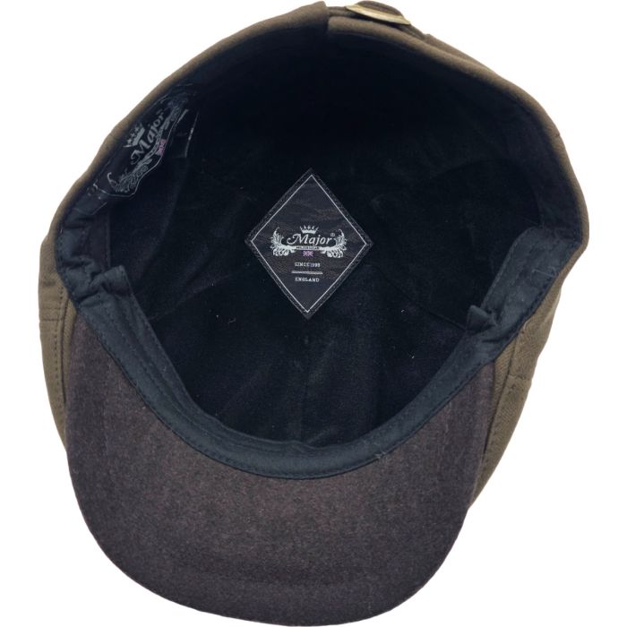 Plain Newsboy Cap with Contrast Peak