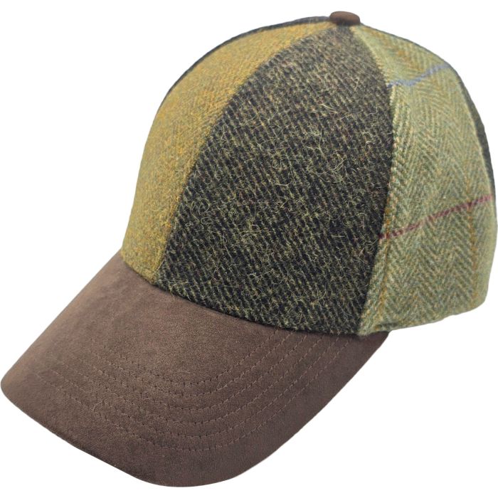 Patchwork Wool Baseball Cap