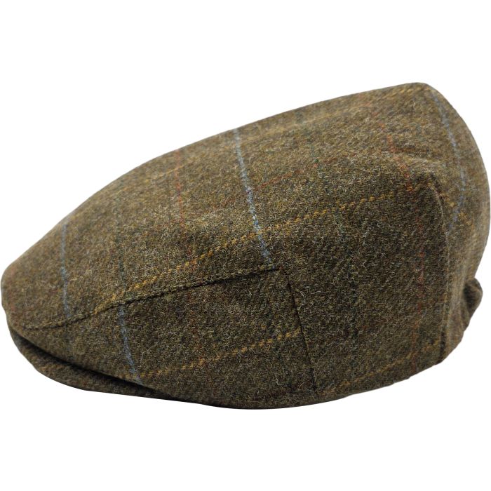 Check Tweed Flat Cap