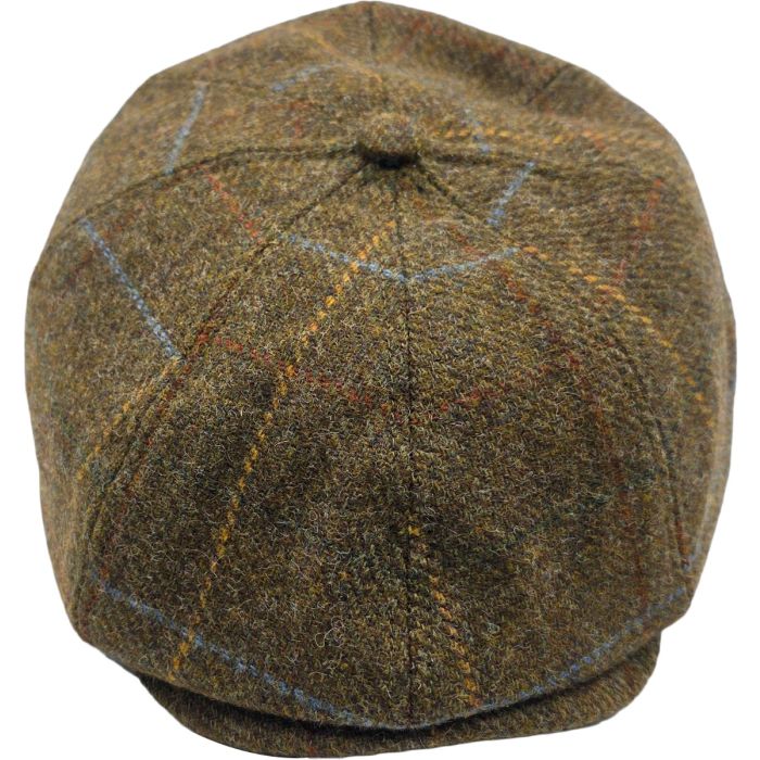 Check Tweed Newsboy Cap