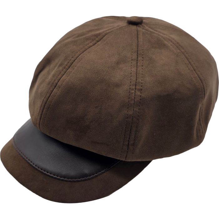 Faux Suede Women’s Newsboy Cap