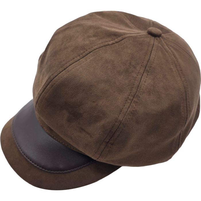 Faux Suede Women’s Newsboy Cap