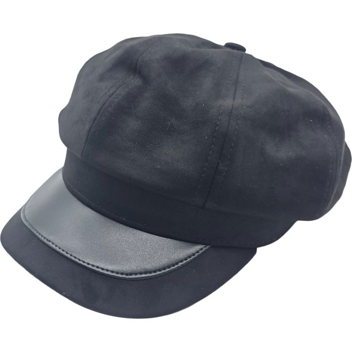 Faux Suede Women’s Newsboy Cap