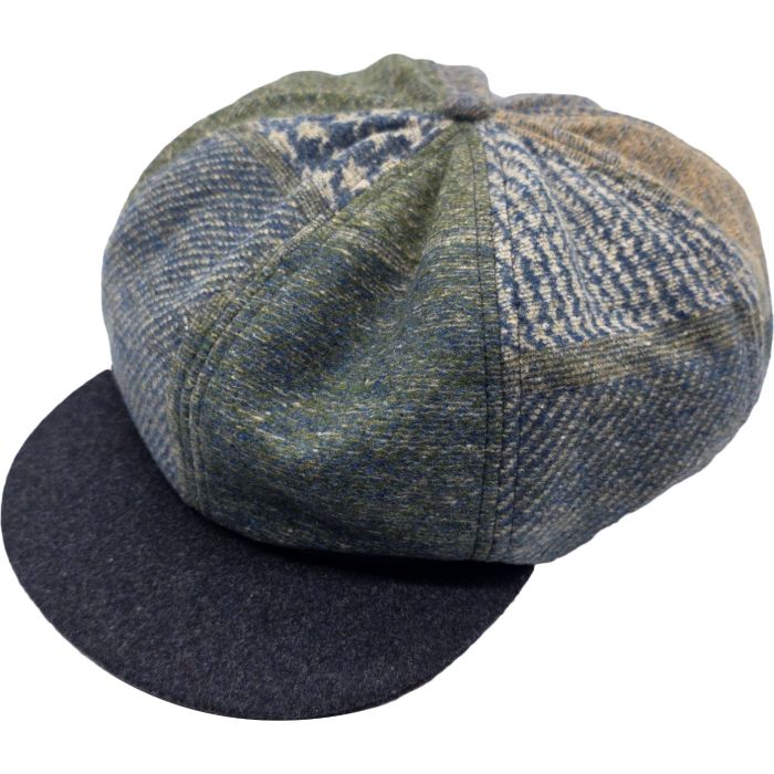 Patchwork Big Apple Newsboy Cap