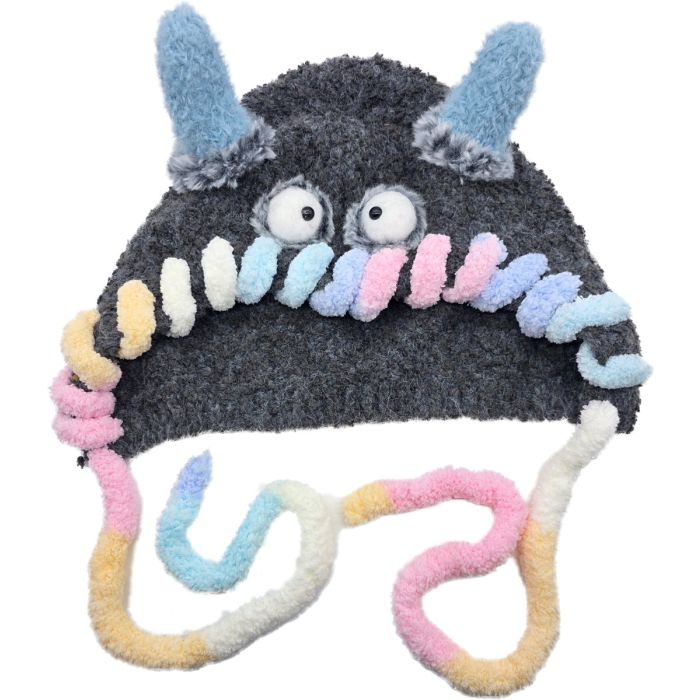 Fluffy Monster Character Winter Trapper Hat