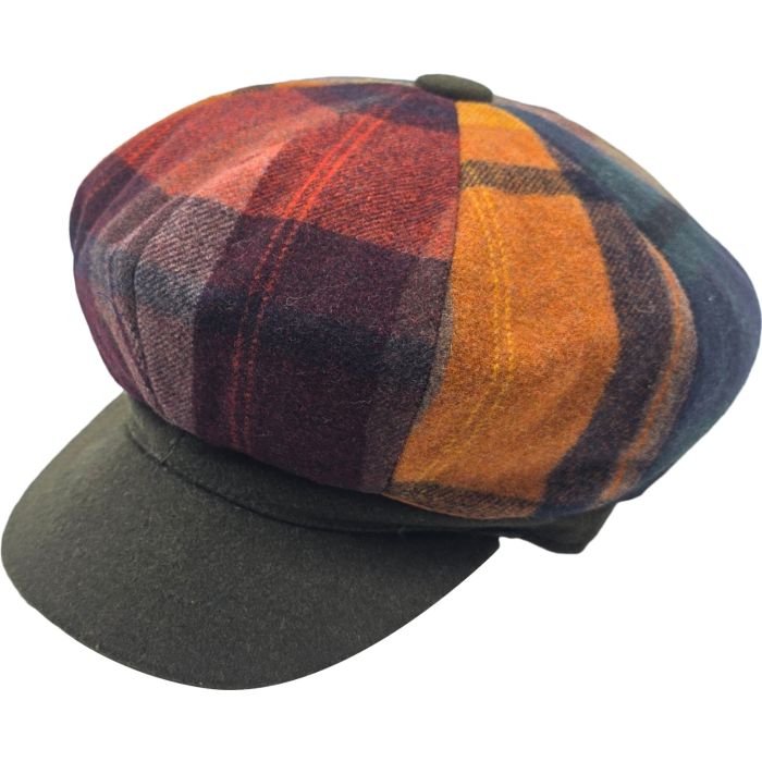 Patchwork Multi-Colour Women’s Newsboy Cap
