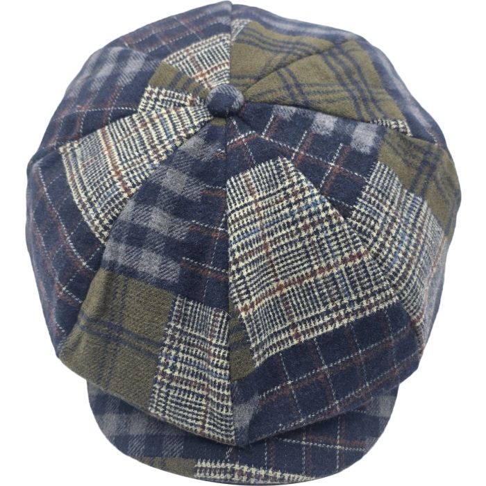 Patchwork Newsboy Cap