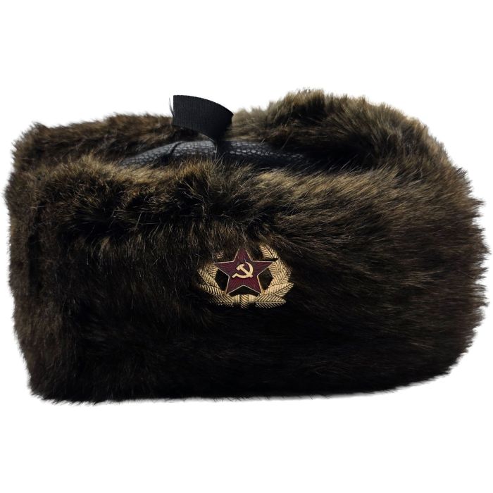 Soviet Red Star Cossack Trapper Hat