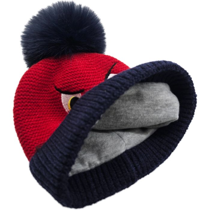 Knitted Monster Face Beanie Hat