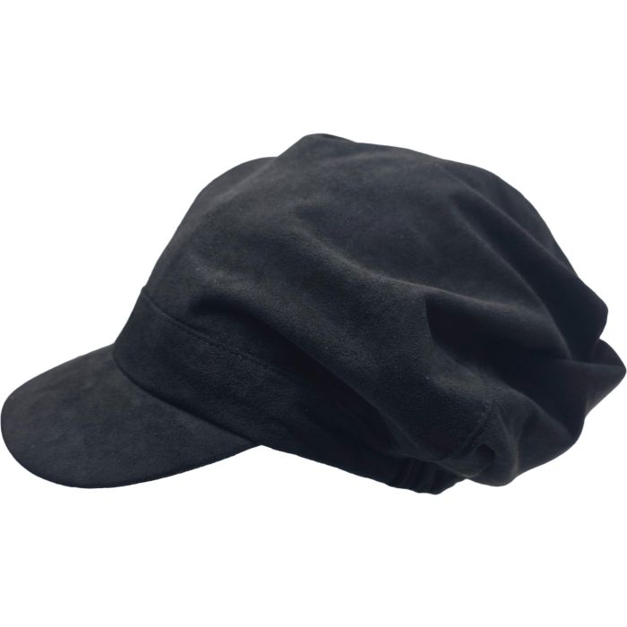 Faux Suede Peaked Long Rasta Hat