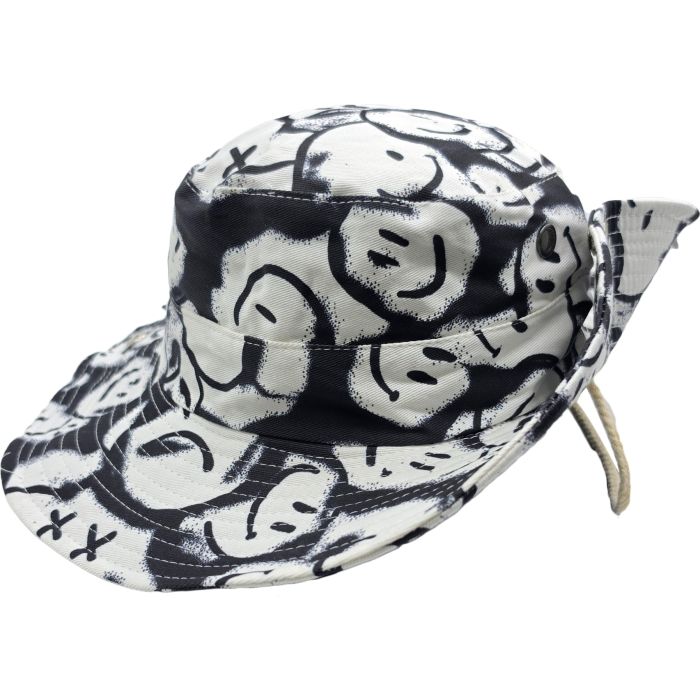 Smile Print Boonie Bucket Sun Hat