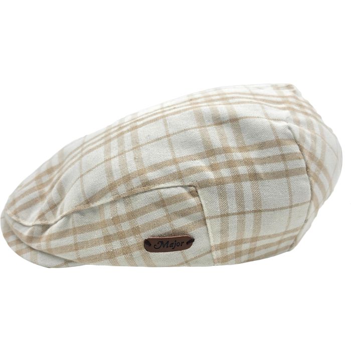 Summer Plaid Flat Cap