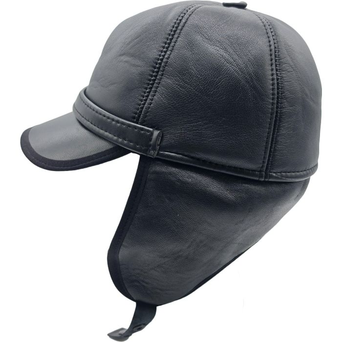 Genuine Leather Trapper Hat